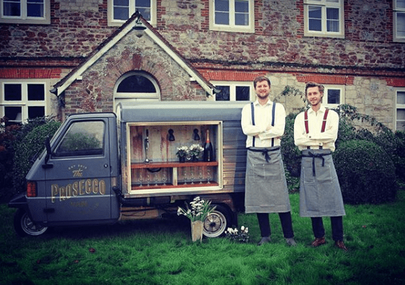 Bubble Bros and their prosecco van