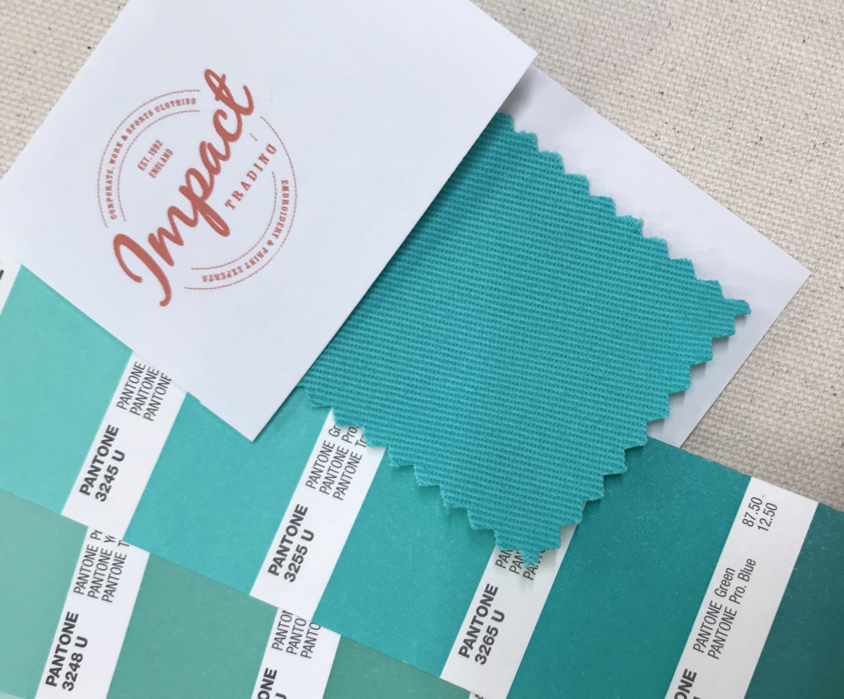 T shirt fabric dyed to Pantone colour for customer approval T shirt fabric dyed to Pantone colour for customer approval