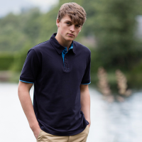 Contrast Pique Polo Shirt