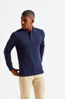 Mens Classic Fit Long Sleeved Polo