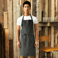 Denim Jeans Stitch Bib Apron