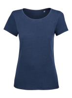 Organic Ladies Denim Round Neck Tee Organic Ladies Denim Round Neck Tee