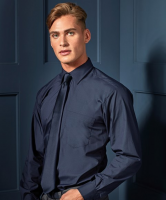 mens Long Sleeved Poplin Shirt