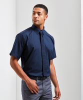 Mens Short Sleeved Poplin Shirt