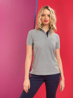 Womens Contrast Polo Shirt