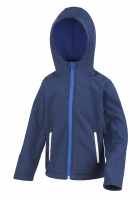 Childrens hooded softshell jacket