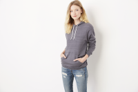 Plush cotton Polyester pullover hoodie