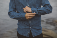 Denim Slim Fit Shirt - Fairtrade Organic