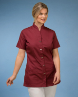 Mock Button Zip Front Tunic