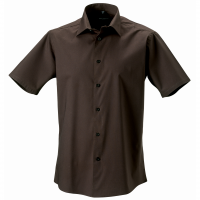 Mens Short sleeve easycare fitted shirt