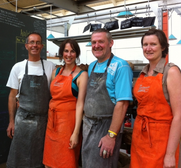 Pantone dyed aprons match Farrow and Ball Paints